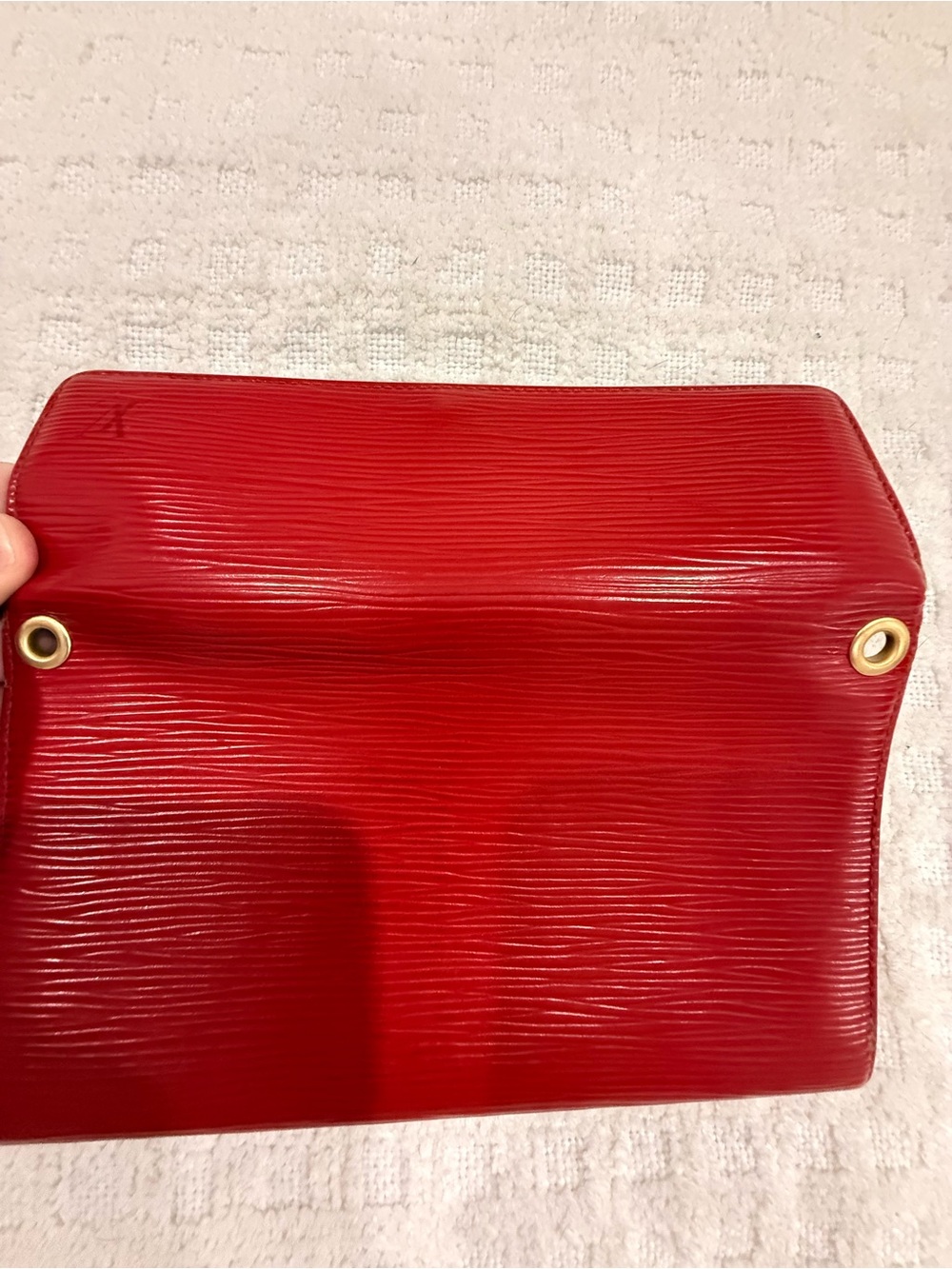 Louis Vuitton Epi Leather (long) Sarah Wallet in Brilliant Red/Red VGUC - Picture 9 of 13